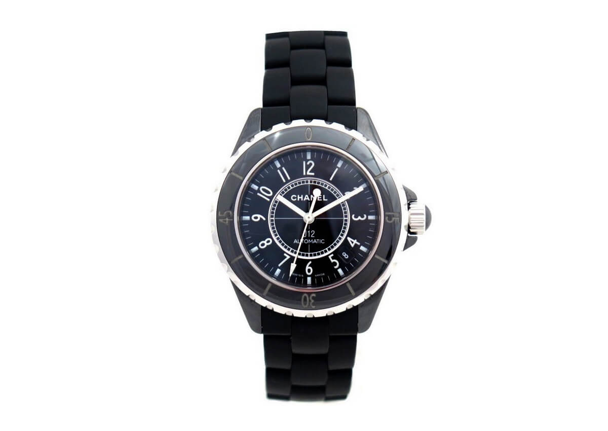 CHANEL J12 ブラック 38mm ラバーブレスレット H0684