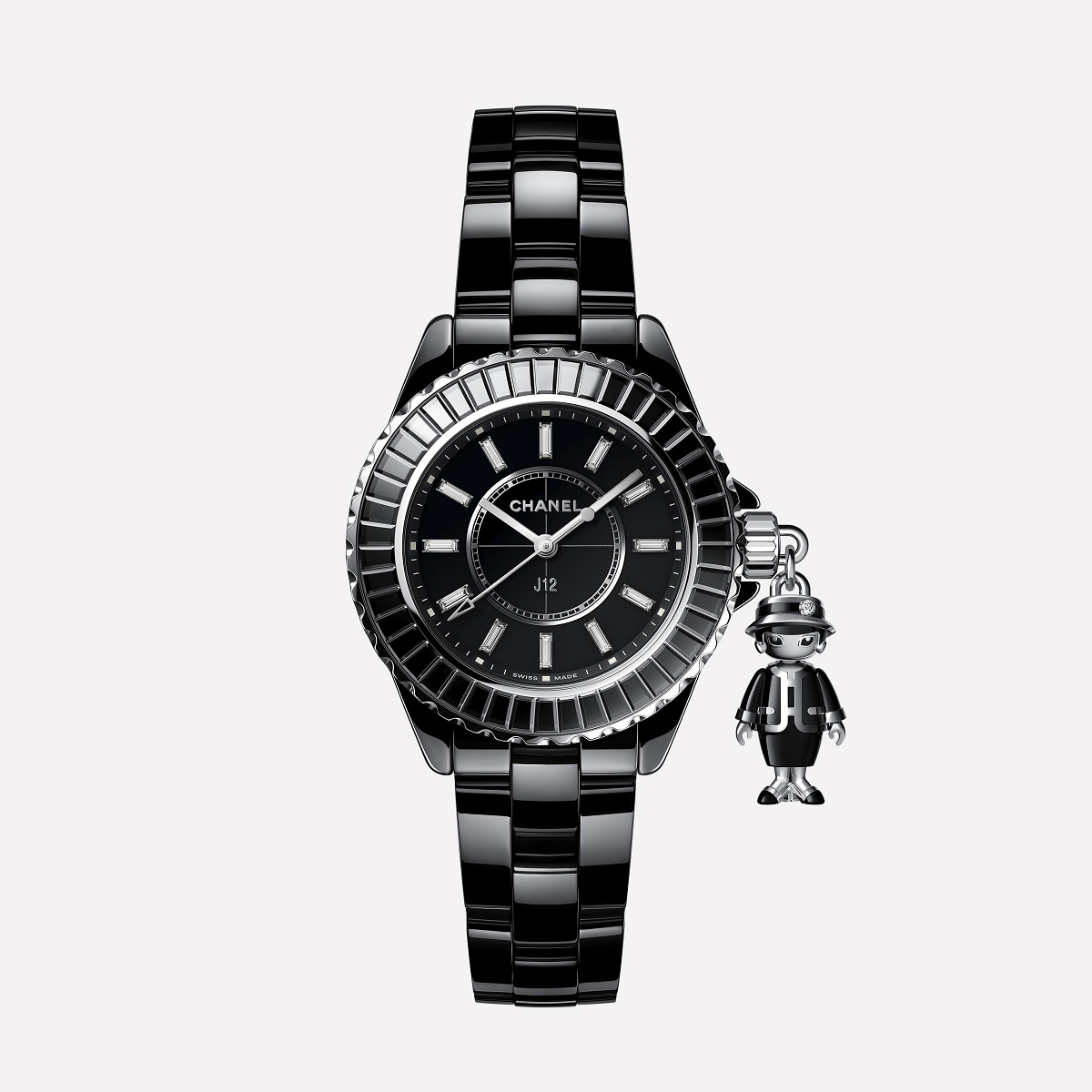 CHANEL マドモアゼル J12 アクテ II ブラック 33mm H6479