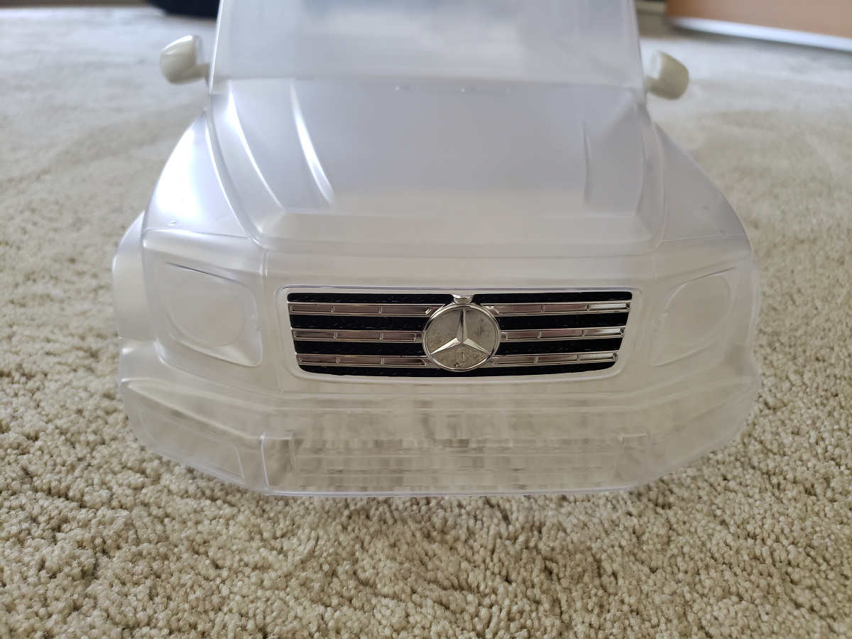 1/10 RC メルセデスベンツ G500を赤くする(06)マスキング編