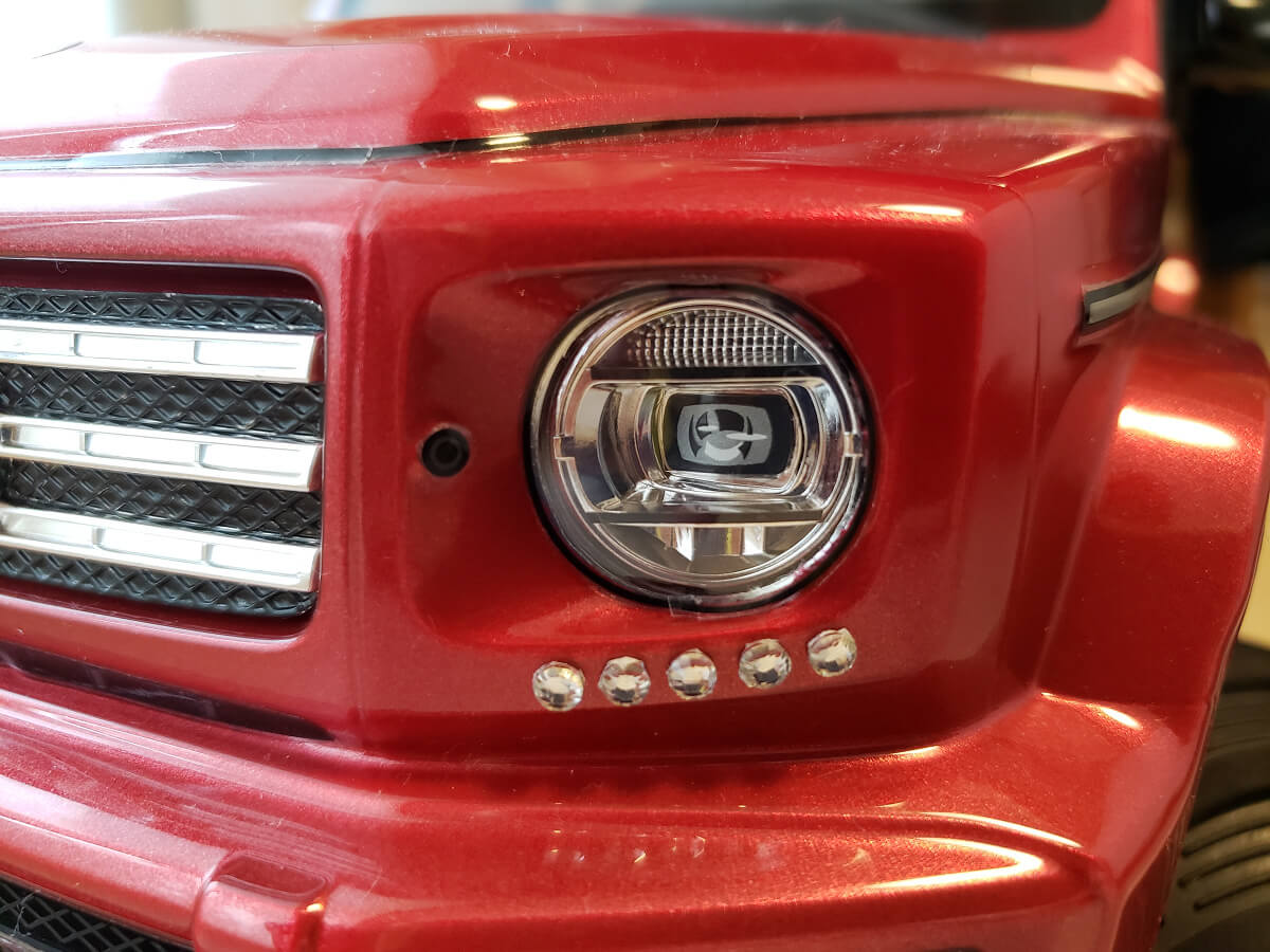 1/10 RC メルセデスベンツ G500を赤くする(08)ショートパーツ編