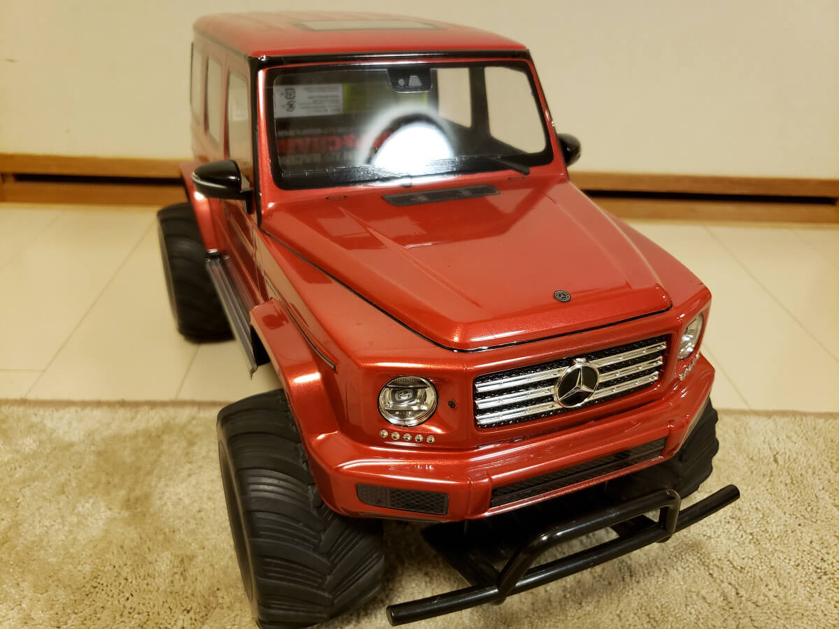 1/10 RC メルセデスベンツ G500を赤くする(09)ステッカー編