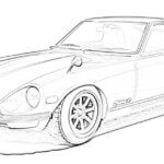 ニッサン フェアレディZ S30型 車の塗り絵