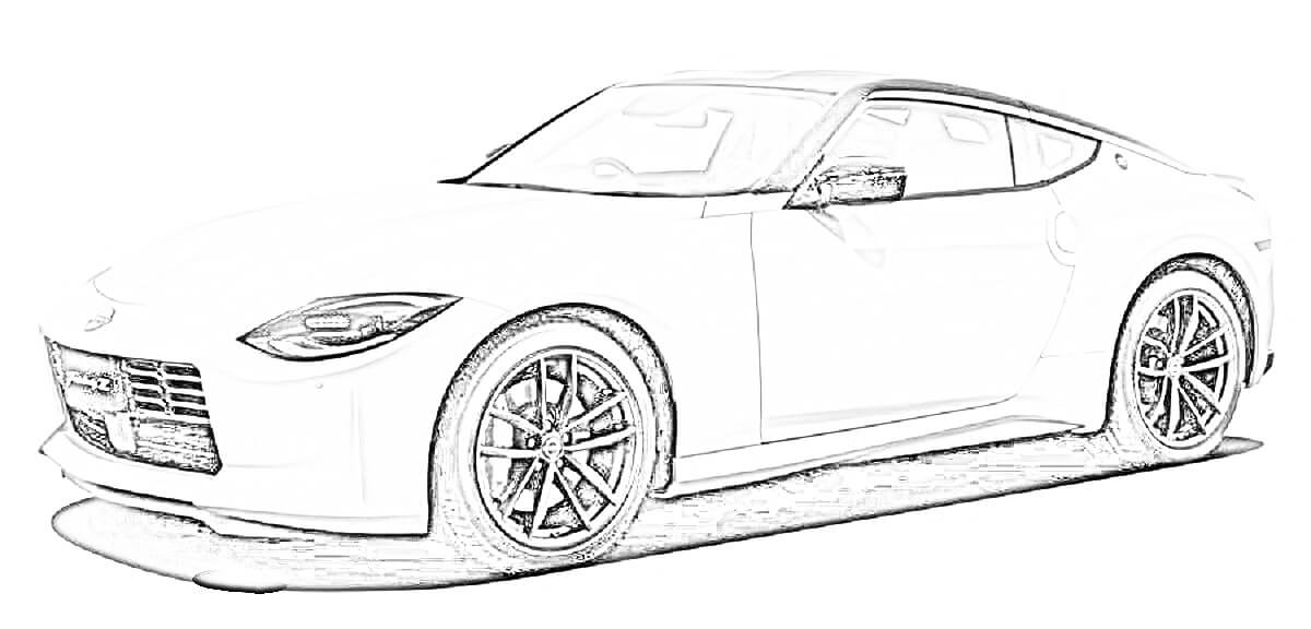 ニッサン フェアレディZ Z34型(新型) 車の塗り絵