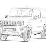 スズキ ジムニー ４代目 JB64型 車の塗り絵