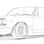 ニッサン スカイライン GT-R PGC10型 ハコスカ 車の塗り絵