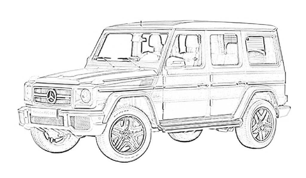 メルセデスベンツ Gクラス G63 車の塗り絵