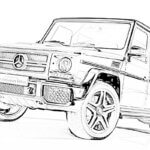 メルセデスベンツ Gクラス G63 車の塗り絵