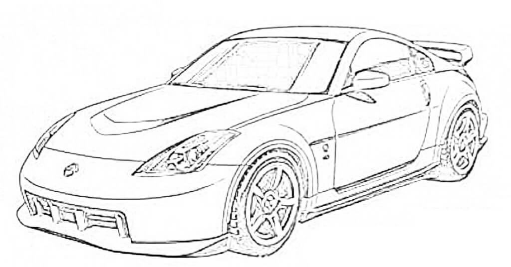 ニッサン フェアレディZ Z33型 Version NISMO 車の塗り絵