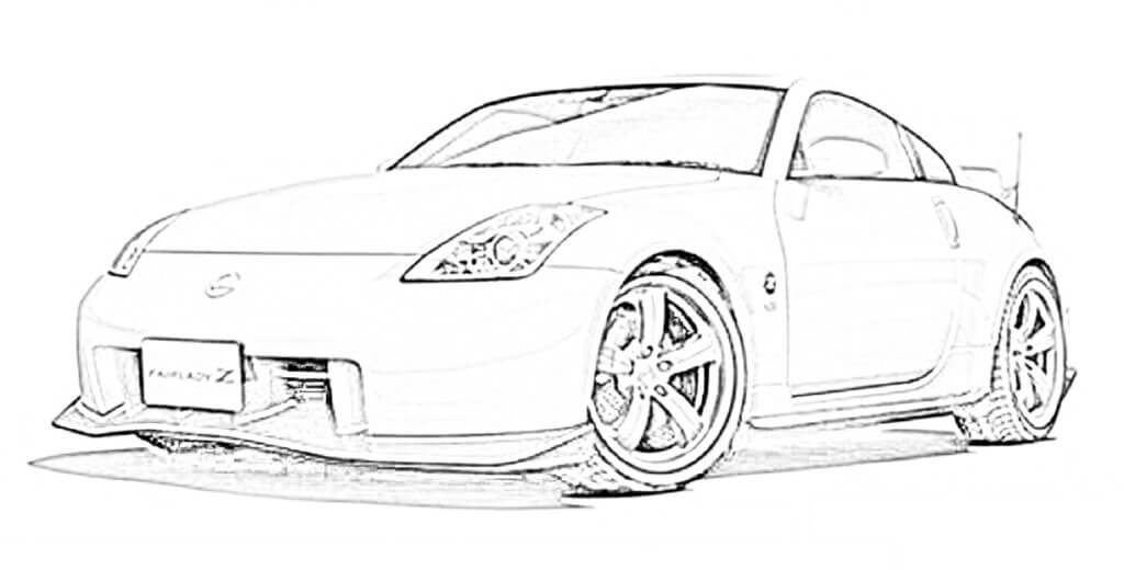 ニッサン フェアレディZ Z33型 Version NISMO 車の塗り絵