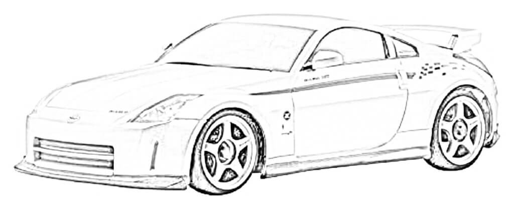 ニッサン フェアレディZ Z33型 Version NISMO 車の塗り絵