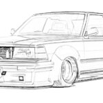 ニッサン セドリック 430型 ヤン車 車の塗り絵